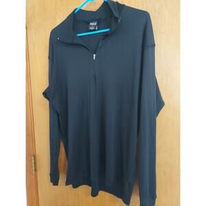 Patagonia Capilene Size XL Men's Shirt USA Made Base Layer Black quarter zip EUC